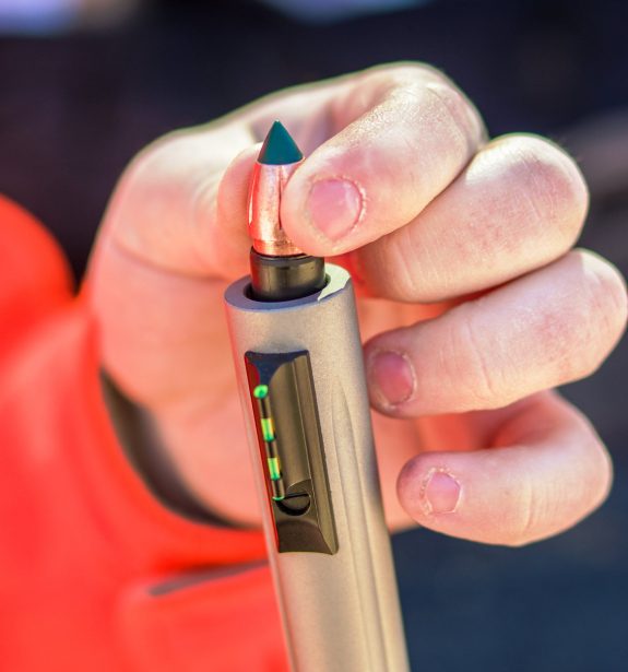 Federal's New Trophy Copper Muzzleloader Bullet  loads easily and requires no sabot.