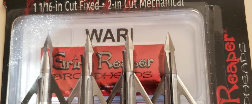 Grim Reaper broadheads are sold in 4-packs that include a practice head.