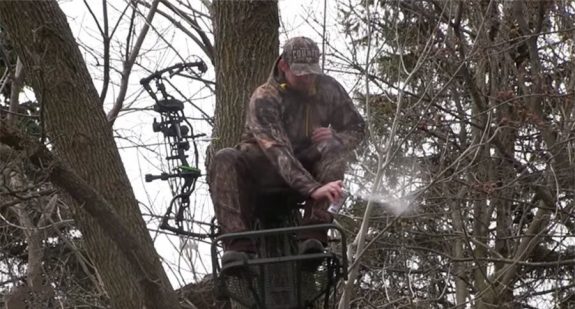 A whiff of doe-in-heat spray can bring a buck on the dead run.  No pun intended.