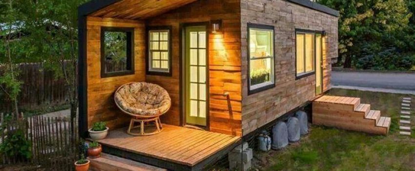 Making a cabin from a shipping container is the ultimate in recycling.