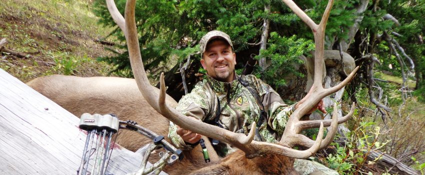This hunter sneaked on this herd bull without making a call.
