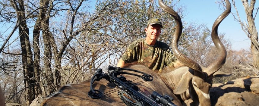 Ed Beachley took this 52-inch kudu using a Mission Sniper Lite Crossbow and Rage KORE broadheads.
