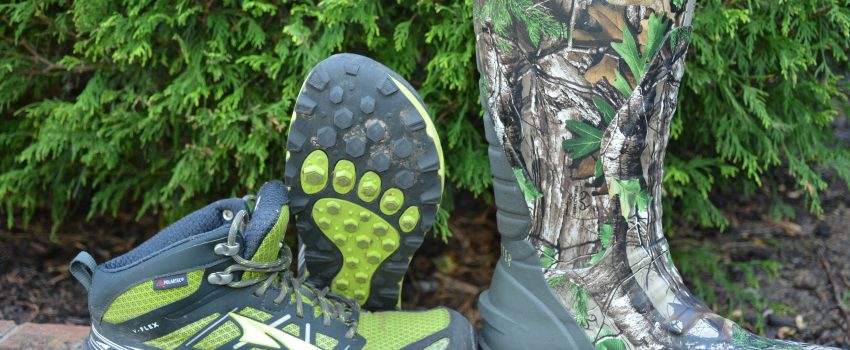 Could your next hunting boot be a running shoe?  Altra Brand, left, offers unique features that hunters are bound to like.