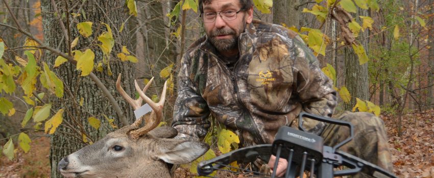 Steve Shifler took this Maryland mountain 6-point with a vintage family crossbow.