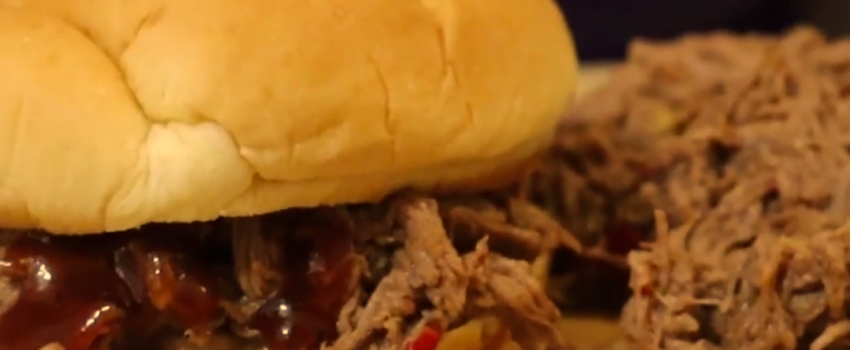 Pulled BBQ Bear Meat Sandwhich