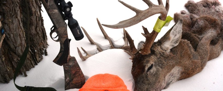 Craig Pfeifer shot this behemoth buck last week during the Dakota blizzards.