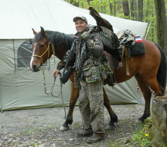 You don't need a horse to hunt fall turkeys in Colorado, but it surely adds to the fun.