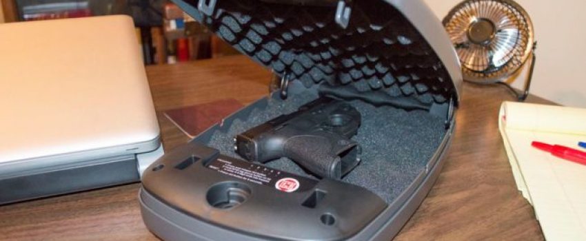 Here's a great way to store a handgun.